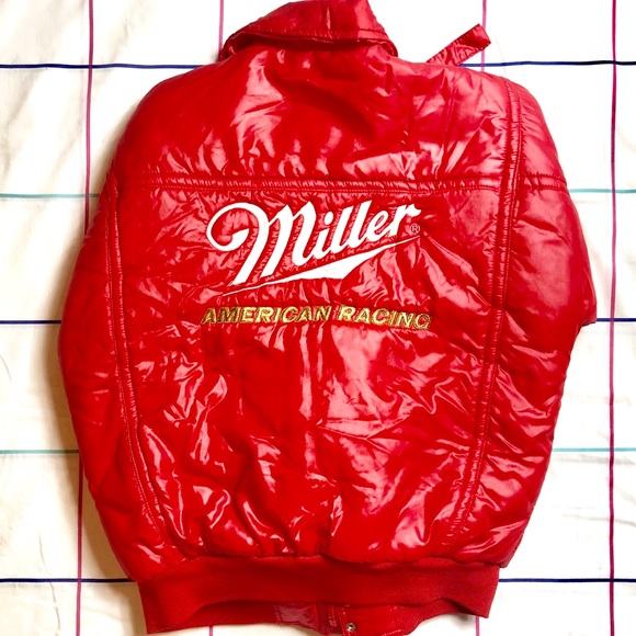✨SOLD✨ 70s Authentic Miller Racing Red Jacket - Picture 2 of 4